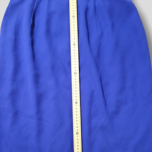 Royal Blue Knee-Length Skirt – Size 16 Youth – Gently Used - Picture 6 of 7